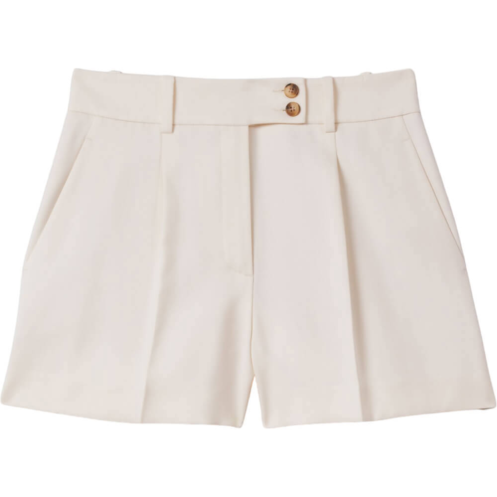 REISS MILLIE Front Pleat Tailored Shorts
